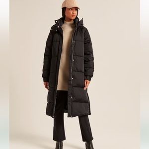 *NWT* Abercrombie & Fitch Ultra Long Puffer XXS Petite Black